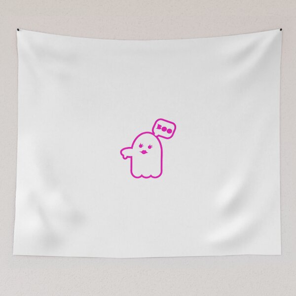 Item preview, Trendy Outlined Boo: Cute Halloween Ghost of Disapproval designed and sold by EmeraldeaArt.