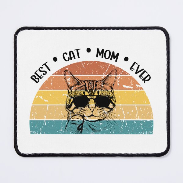 Item preview, Best Cat Mom Ever - Retro Gift for Cat Mum designed and sold by AITeeGenius.
