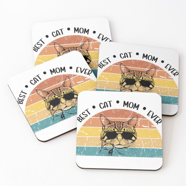 Item preview, Best Cat Mom Ever - Retro Gift for Cat Mum designed and sold by AITeeGenius.
