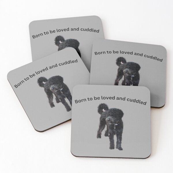 Item preview, Born to be loved and spoilt. black poodle  designed and sold by Debsgiftware .