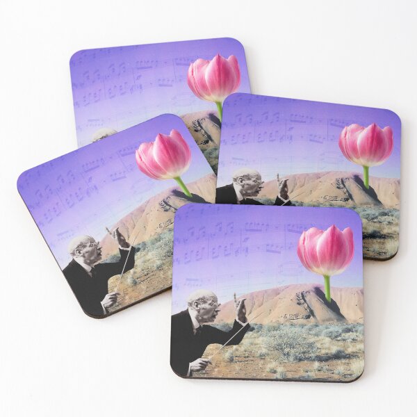 Item preview, Bring Spring to Life with 'The Floral Conductor' in Purple: Unique Collage Art Print for Music Lovers designed and sold by GollyWillikers.