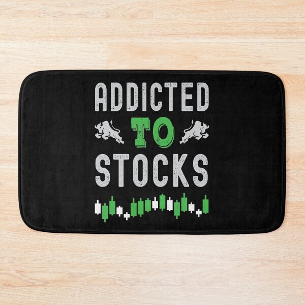 Item preview, Addicted to stocks. Trading phrase used by traders. designed and sold by Gerald Waters.