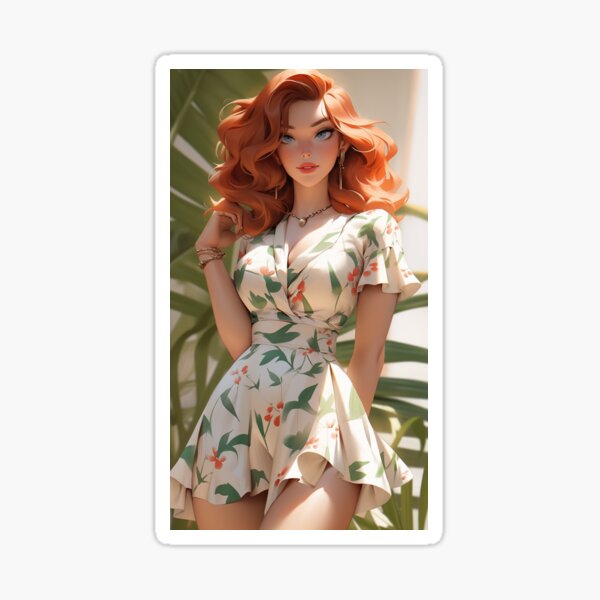 Item preview, Pretty Redhead designed and sold by AxeWave.