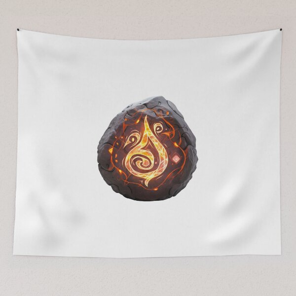 Item preview, Magic Runestone Elemental Fire designed and sold by SchorlCraft.