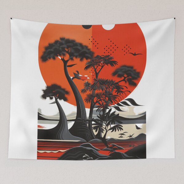 Item preview, Palm Trees Island Design designed and sold by GoodOldVintage.