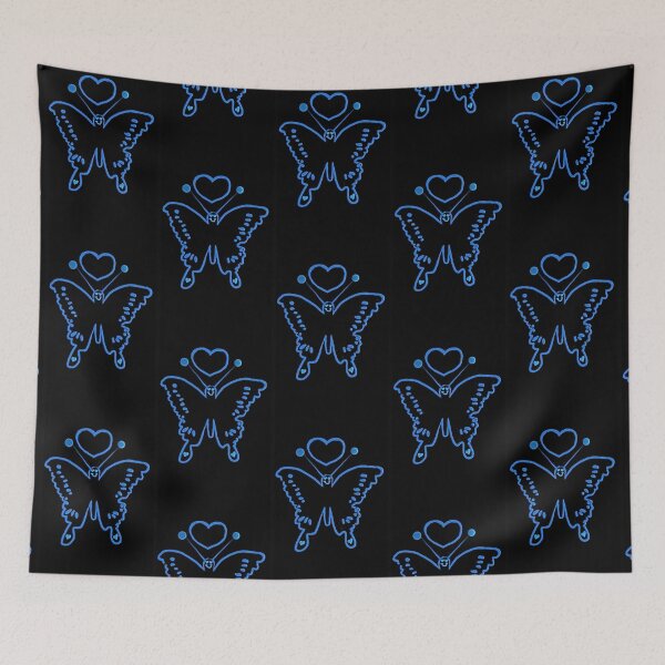 Item preview, Neon Blue Butterfly With Heart designed and sold by IvaRenee.