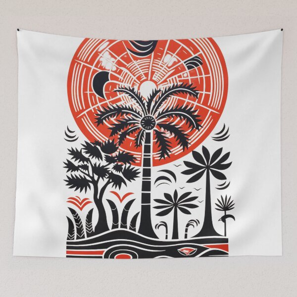 Item preview, Palm Trees Island Design designed and sold by GoodOldVintage.
