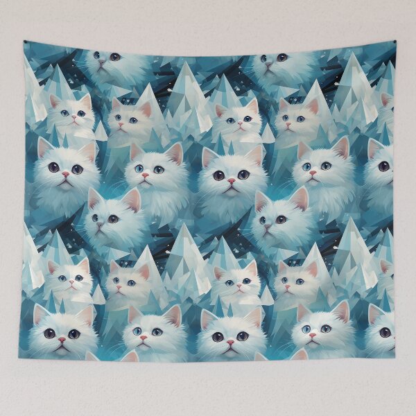 Item preview, white cat and crystal designed and sold by duangbj.