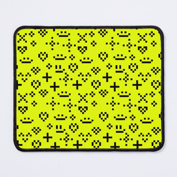 Item preview, seamless pattern with retro pixel symbols sms style designed and sold by The Nerd Gift Source.