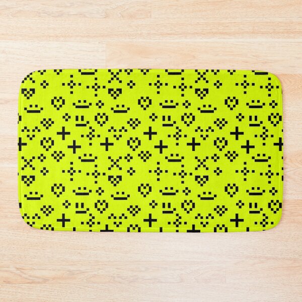 Item preview, seamless pattern with retro pixel symbols sms style designed and sold by The Nerd Gift Source.
