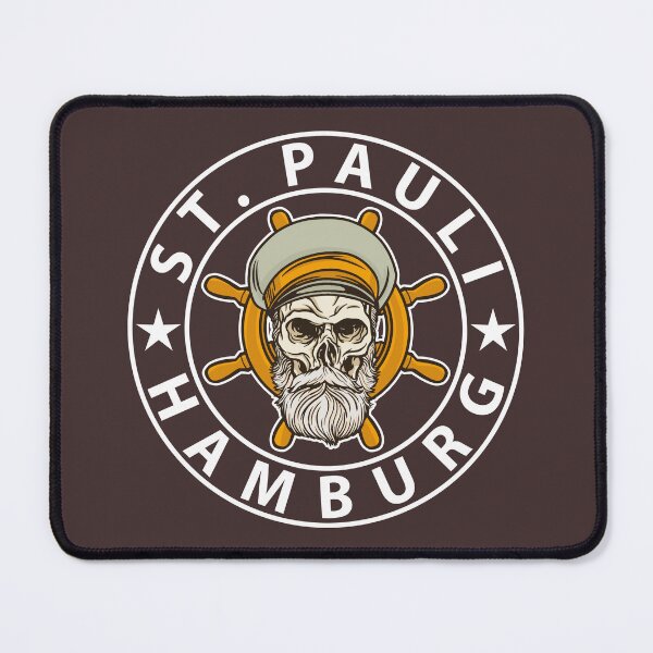 Item preview, St. Pauli Hamburg Flag Coat of Arms designed and sold by Skykratzer.
