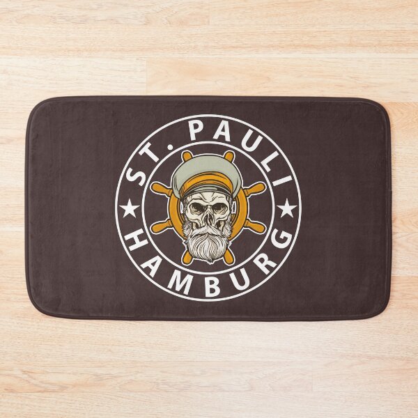 Item preview, St. Pauli Hamburg Flag Coat of Arms designed and sold by Skykratzer.
