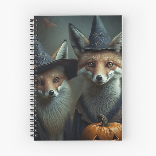 Item preview, Two foxes dressed as witches designed and sold by naturemenagerie.