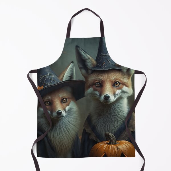 Item preview, Two foxes dressed as witches designed and sold by naturemenagerie.