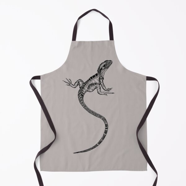 Item preview, Black Majestic Australian Water Dragon Line Art  designed and sold by SteviInkAtelier.