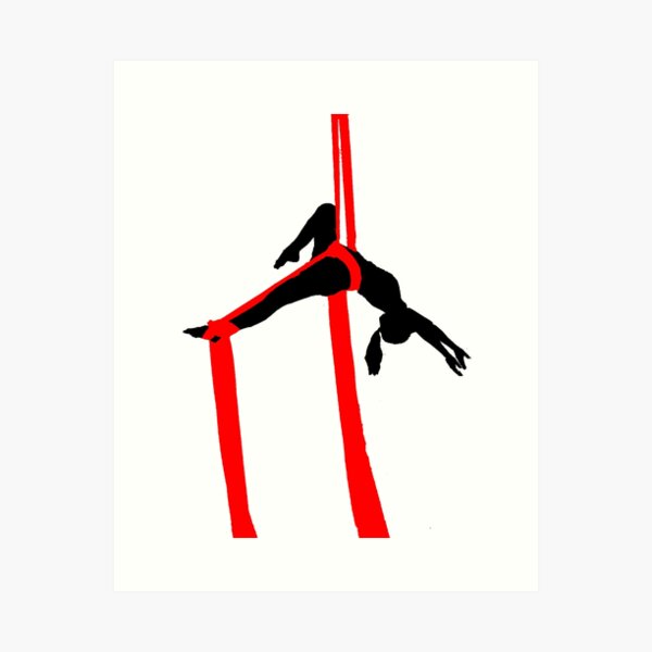 Aperçu de l'œuvre Tissus aériens rouges - Layback créée et vendue par alenalove.