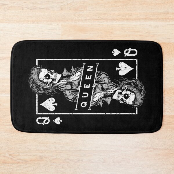 Artikelvorschau, Queen Of Spades Poker Biker Zombie Halloween Spielkarte entworfen und verkauft von GrandeDuc.