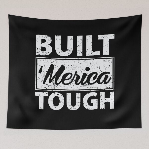 Item preview, Built 'Merica Tough  designed and sold by BUBLTEES.