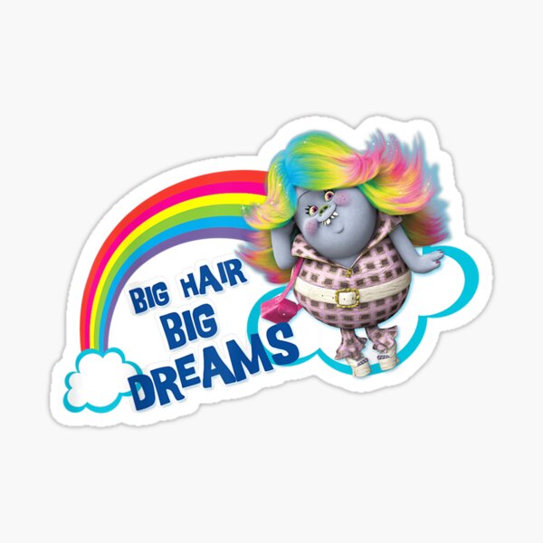 Trolls Movie Bridget Sticker Bumper Decal - ''SIZES