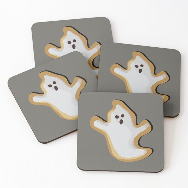 Item preview, Ghostly Confectionery: Cute Cartoon Ghost Cookie Haunt designed and sold by EmeraldeaArt.