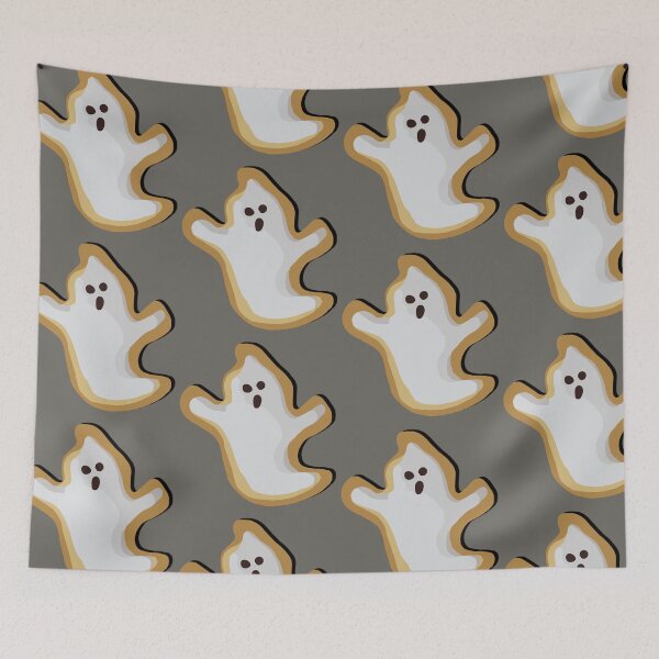Item preview, Ghostly Confectionery: Cute Cartoon Ghost Cookie Haunt designed and sold by EmeraldeaArt.
