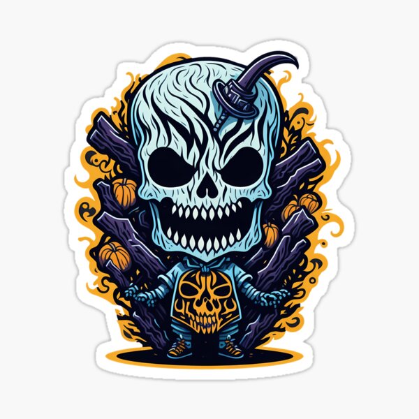 Skeleton Oni Sticker