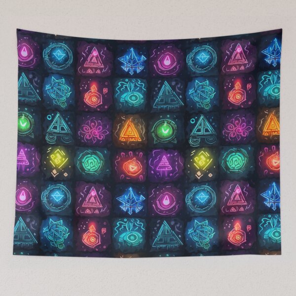Item preview, Magic Runes Spell Pattern designed and sold by SchorlCraft.