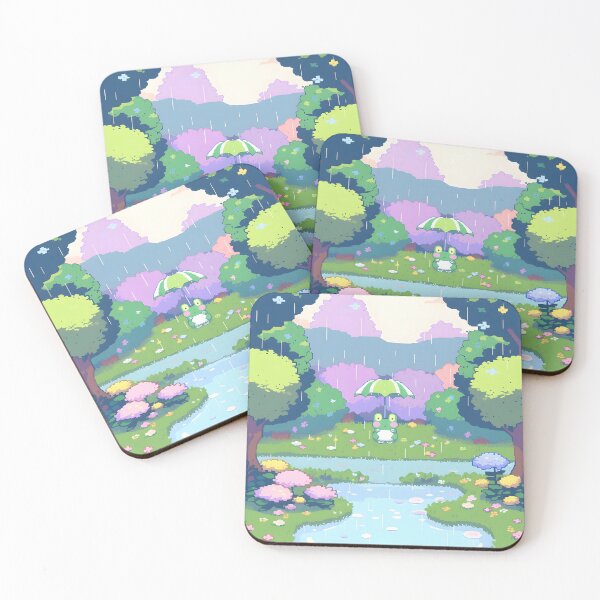 Item preview, Frog Pixel Art In Japanese Spring Aesthetic  designed and sold by RibbitFans101.