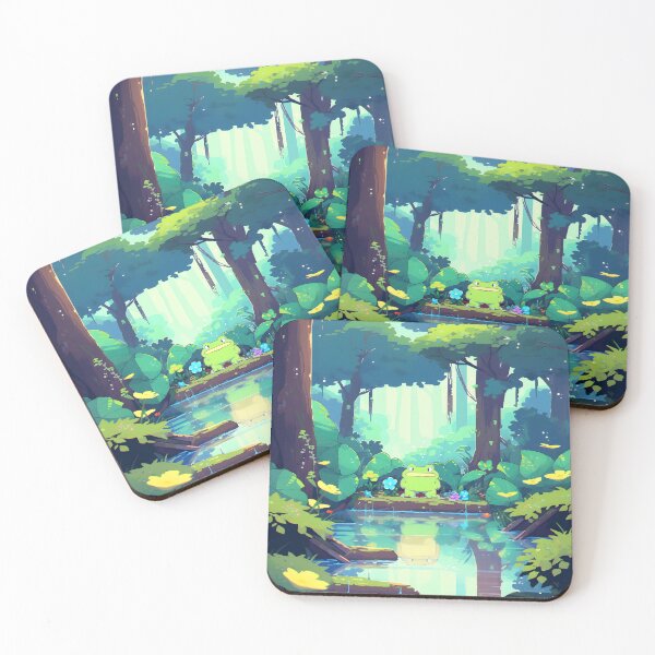 Item preview, Frog Pixel Art In Forest Aesthetic  designed and sold by RibbitFans101.