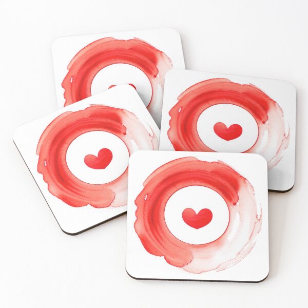 Item preview, Watercolor illustration of blood and heart designed and sold by Gardich.
