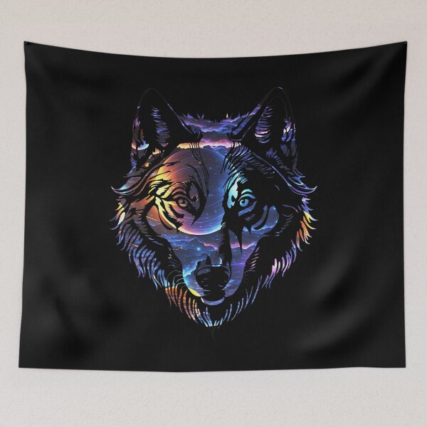 Item preview, Galaxy Wolf Face designed and sold by YrtemmyS.