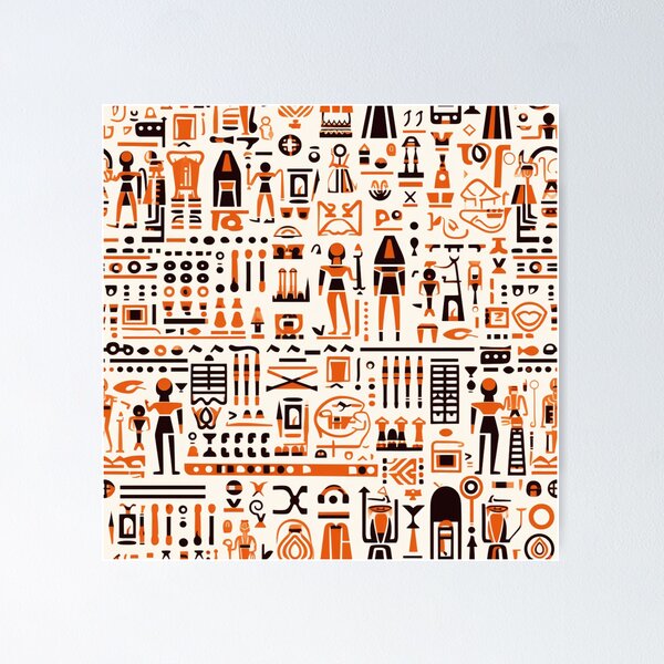 Item preview, Mystic Echoes: Ancient Egypt Hieroglyphics Unveiled designed and sold by AlienSkinEyes.