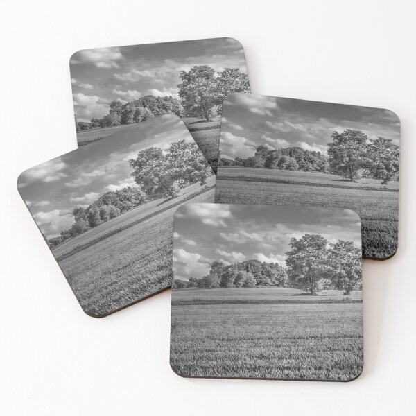 Item preview, Two Trees In Wheat Field  BnW designed and sold by Robert Alsop.