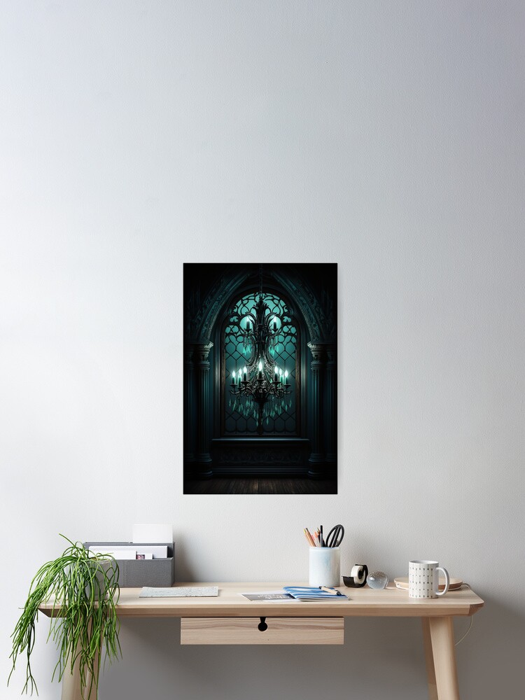 Chandelier has a strange luminosity Poster