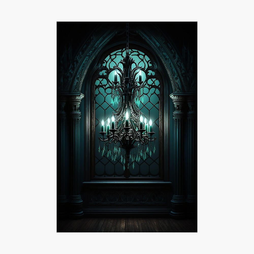 Chandelier has a strange luminosity Poster