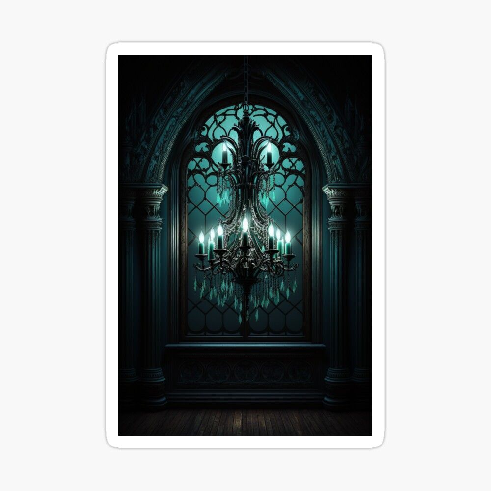 Chandelier has a strange luminosity Poster