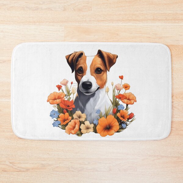 Item preview, Jack Russell Terrier in Flowers designed and sold by ZombieLH.