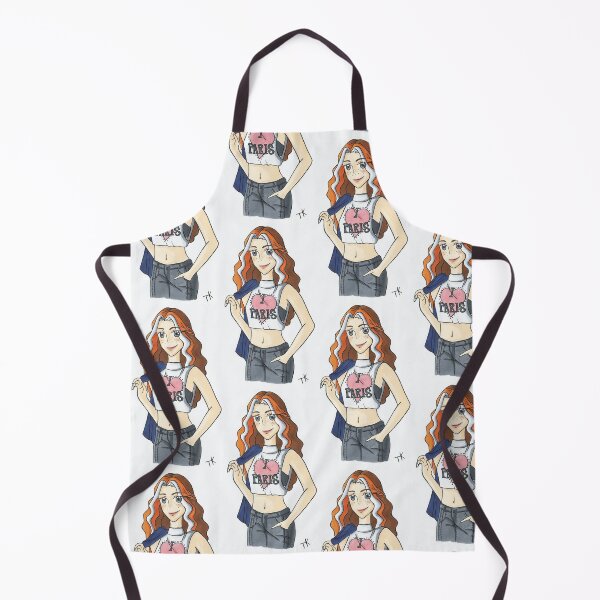 Item preview, Woman with "I love Paris" t-shirt designed and sold by Anmioma.