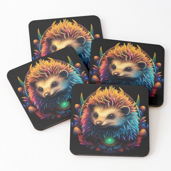 Item preview, Psychedelic Hedgehog Whimsy: Spikes of Delight designed and sold by PsyCloth.