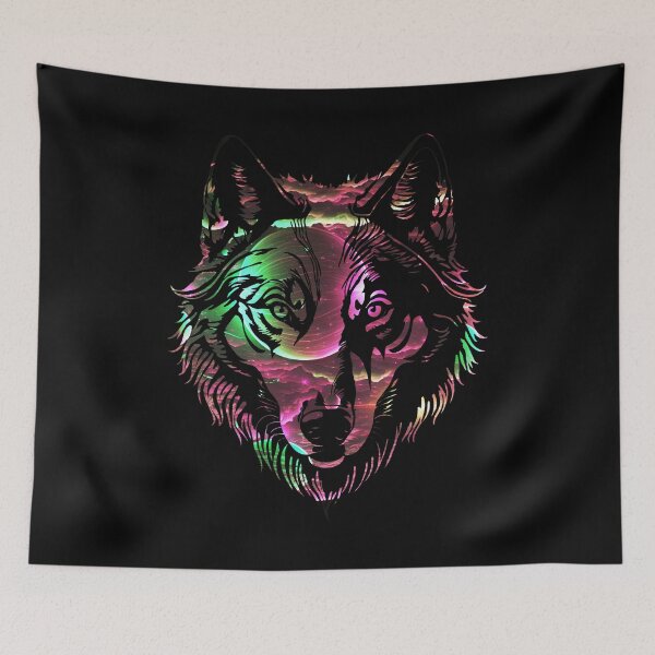 Item preview, Galaxy Wolf Face designed and sold by YrtemmyS.
