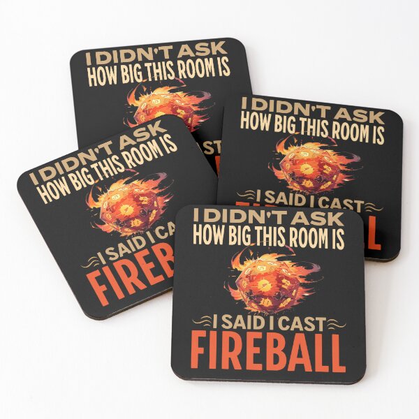 Item preview, I WANT to cast Fireball - Wizard & Sorcerer Gift TTRPG designed and sold by Zanda-Nerd-Shop.