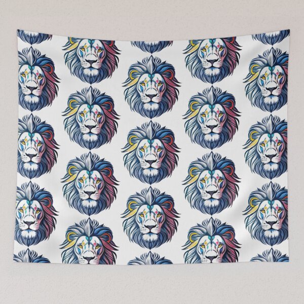 Item preview, crayon lion head designed and sold by bocukart.