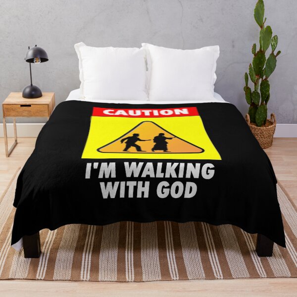 Item preview, Caution I'm walking with God designed and sold by Warih.