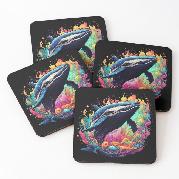 Item preview, Psychedelic Whale Symphony: Ocean's Melodic Giants designed and sold by PsyCloth.