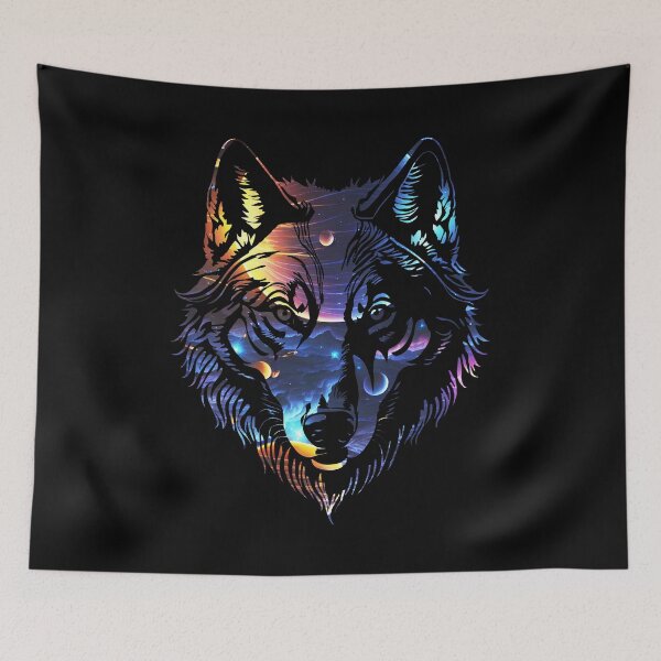 Item preview, Galaxy Wolf Face designed and sold by YrtemmyS.