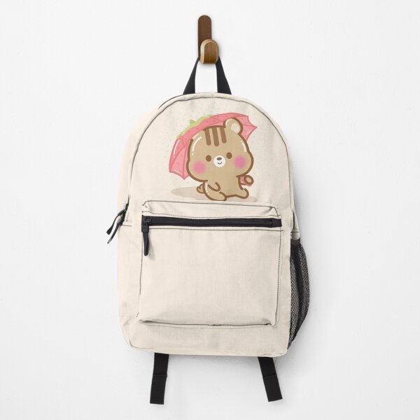 Item preview, Cute Kawaii Chipmunk Singing in the rain designed and sold by cutecozynook.