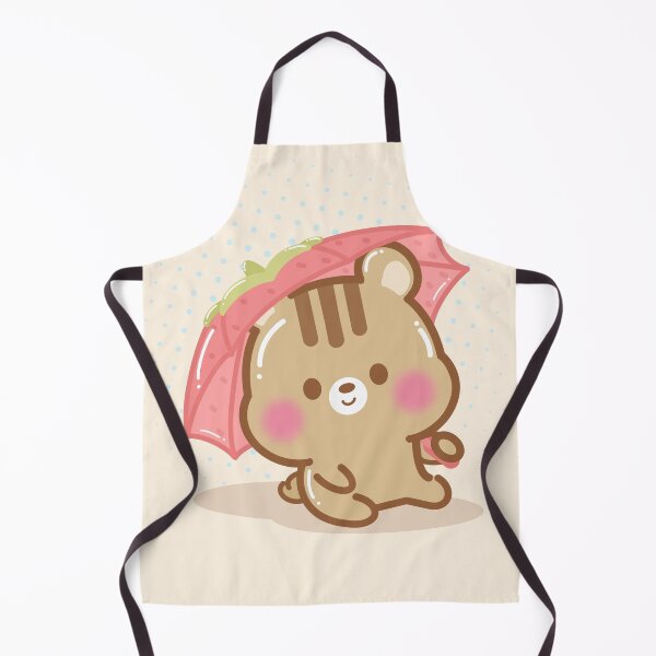 Item preview, Cute Kawaii Chipmunk Singing in the rain designed and sold by cutecozynook.