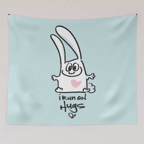 Item preview, Kopie von I Run on Hugs Bunni designed and sold by Bunniworld.