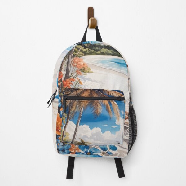 Item preview, Blissful Escape: An Illustration of the White Sand Beach and Sky designed and sold by Ngea.