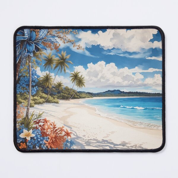 Item preview, Coastal Calm: A Tranquil Beachscape Illustration designed and sold by Ngea.